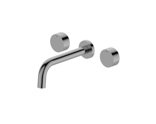 EC2009BN+2005BN Brushed Nickel Basin/ Bath Set With Hot And Cold Handle