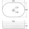 20230416100552 AU100MW Matt White Ceramic Basin 500x320x120mm