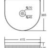 20230416100611 AU102MW Matt White Ceramic Basin 415x365x120mm