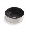 222 CE3636WB Black & White Ceramic Basin 360x360x120mm