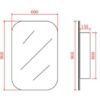 3 CE 4090MW/6090MW Shaving Cabinet Matte White 400/600mm