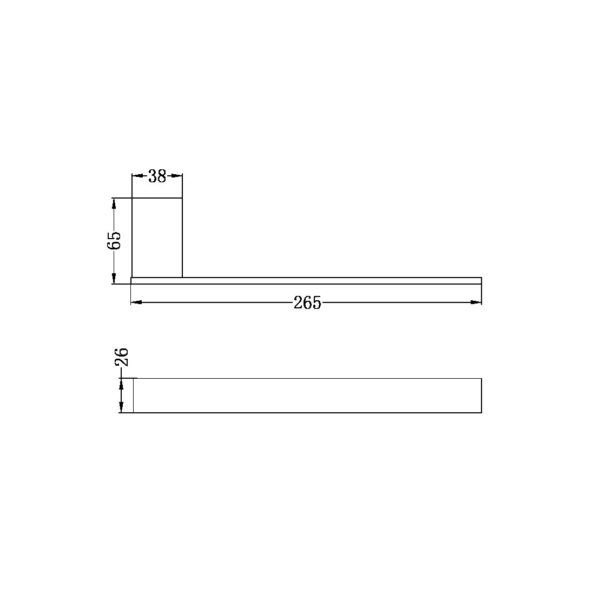 CELIA Chrome Hand Towel Rail