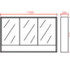 333 CE-PESV1200/1500 Shaving Cabinet 1200/1500mm