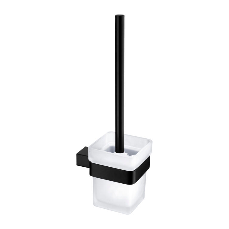 CELIA Matte Black Toilet Brush Holder