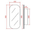 4090MW2 CE 4090MW/6090MW Shaving Cabinet Matte White 400/600mm