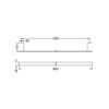6 2B085CP新YSW4630单杆-pdf CELIA Chrome Single Towel Rail 800mm