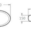 7 1 CE6040 Gloss White Ceramic Basin 600x400x150mm