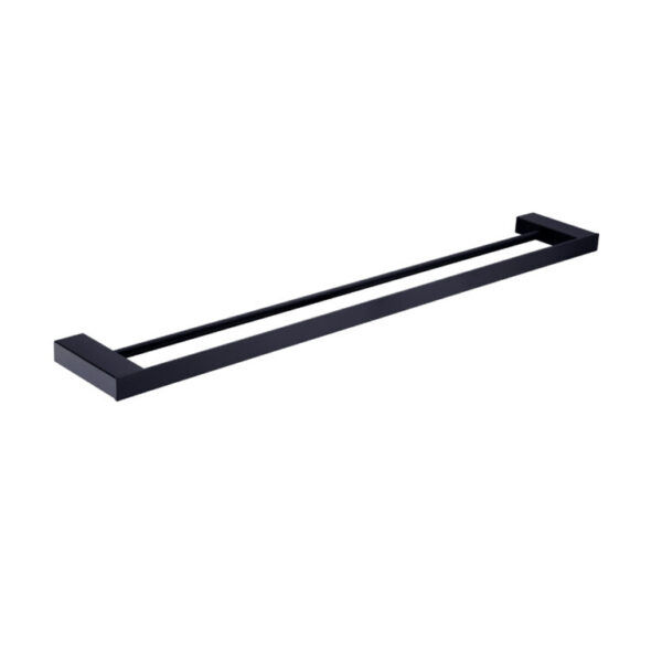 CELIA Matte Black Double Towel Rail 600mm
