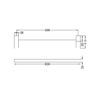 7 2B084CP新YSW4624D双杆-pdf CELIA Chrome Double Towel Rail 600mm