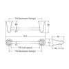LILLIAN Urban Brass Single Towel Rail