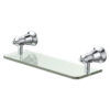 81007 LILLIAN Chrome Glass Shelf