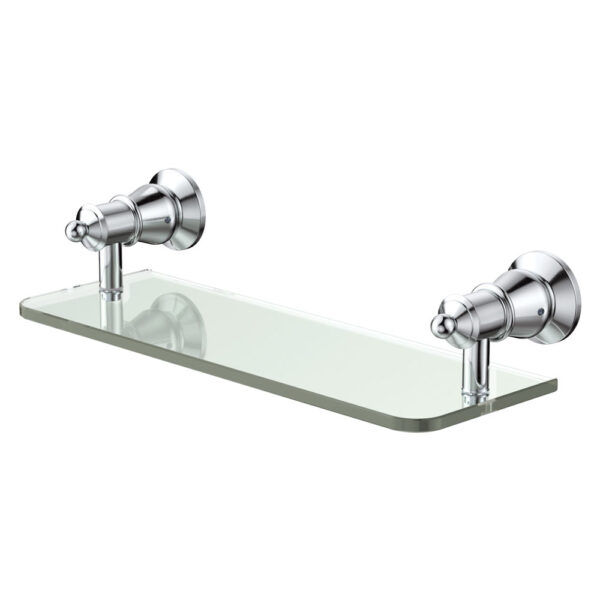 LILLIAN Chrome Glass Shelf