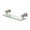 81007BN LILLIAN Brushed Nickel Glass Shelf