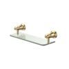 81007UB LILLIAN Urban Brass Glass Shelf