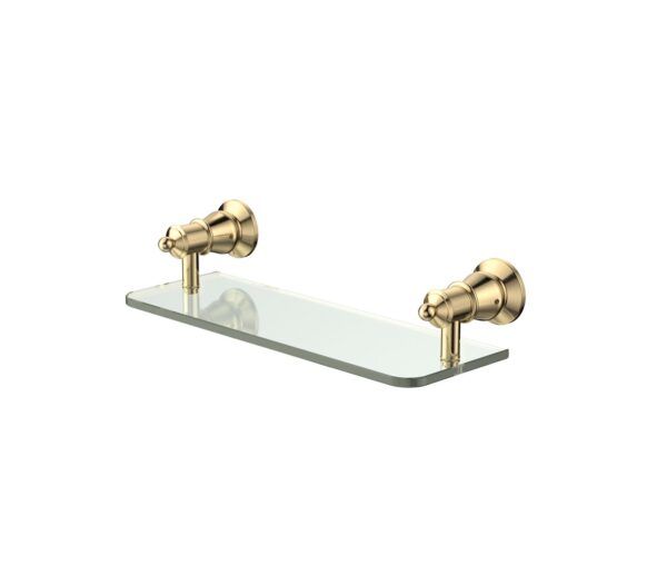LILLIAN Urban Brass Glass Shelf