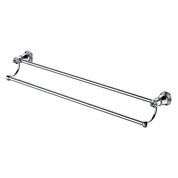 LILLIAN Chrome Double Towel Rail
