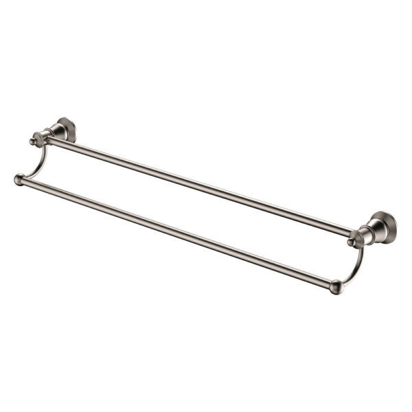 LILLIAN Brushed Nickel Double Towel Rail