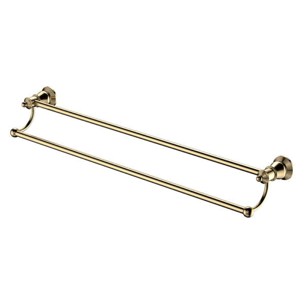 LILLIAN Urban Brass Double Towel Rail