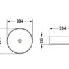 CE4040M2 Marble Pattern Ceramic Basin 394x394x115mm