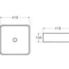 PA4141 (K408) 1 CE4141 Gloss White Ceramic Basin 415x415x135mm