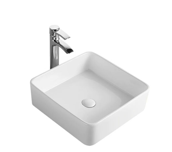 CE4141 Gloss White Ceramic Basin 415x415x135mm