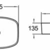 PA5038 CE50385 Gloss White Ceramic Basin 505x385x135mm