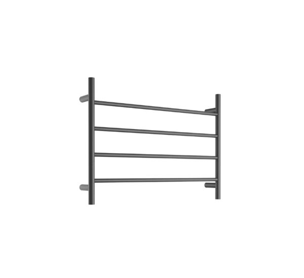 BV Non Heated Towel Ladder Round Bar in Black TL-7050-RND BLK 700mm
