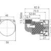WT 2008BB 2 EC2008BB Brushed Brass Wall Mixer