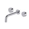 WT 2009+2005 1 EC2009+2005 Chrome Basin/ Bath Set With Hot And Cold Handle