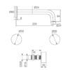 WT 2009+2005 EC2009MK+2005MK Matt Black Basin/ Bath Set With Hot And Cold Handle