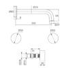WT 2009BB+WT2005BB 2 EC2009BB+2005BB Brushed Brass Basin/ Bath Set With Hot And Cold Handle