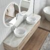 XECB-097GW_lifestyle-768×1024 AU98MW Matt White Ceramic Basin 360x360x120mm