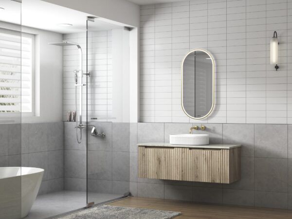 AU100MW Matt White Ceramic Basin 500x320x120mm