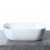 024 basin 024MBS Gloss White Ceramic Basin 455x320x135mm