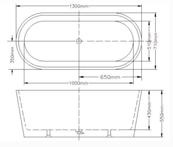 CEOBT - Freestanding Bath 1200mm