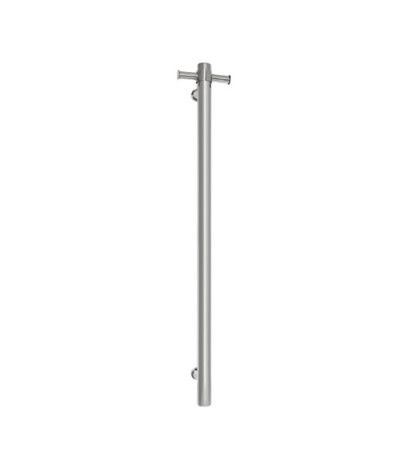 Thermogroup 12V Vertical Bar Chrome Heated Towel Rail Round VS900H 900mm