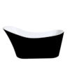 CEKBT-8BK - Black & White Freestanding Bath 1700mm