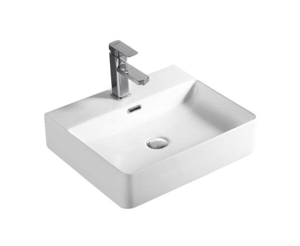 EC6042S Gloss White Ceramic Basin 500x420x130mm
