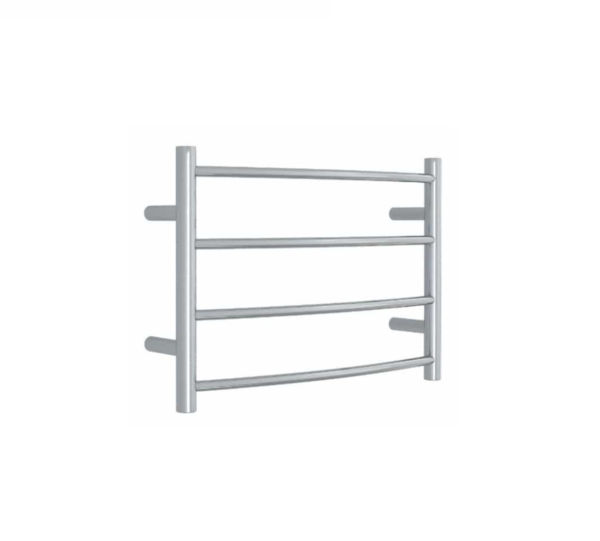 Thermogroup 240Volt Curved Chrome Heated Towel Rail Round CR40M 600mm