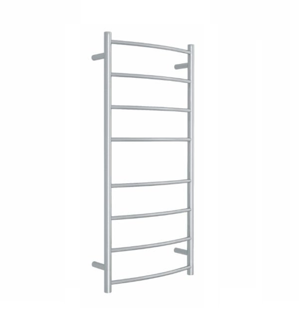 Thermogroup 240Volt Curved Chrome Heated Towel Rail Round CR27M 530mm