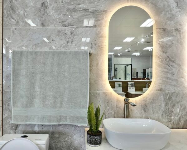 AU-LMBM-450 Oval LED Mirror 450x900mm