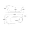OS182 - Freestanding Bath 1500/1800mm