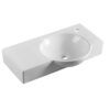 222 EC7445W Gloss White Ceramic Basin 745x450x125mm
