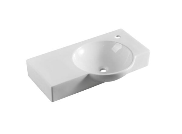 EC7445W Gloss White Ceramic Basin 745x450x125mm