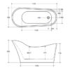 3 CEKBT-8 - Freestanding Bath 1400/1500/1700mm