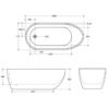 333 CEKBT-E - Freestanding Bath 1690mm