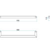 333 Thermogroup 12V Single Bar Chrome Heated Towel Rail Round DSR6 632mm