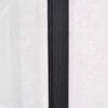 Black1 SS17 - Black Semi Frameless Front & Return Shower Screen - 1150x850mm (Suit On 1200x900 Base)