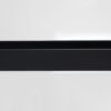 Black2 SS17 - Black Semi Frameless Front & Return Shower Screen - 1150x850mm (Suit On 1200x900 Base)