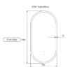 LMBM-450 Frameless AU-LMBM-450 Oval LED Mirror 450x900mm